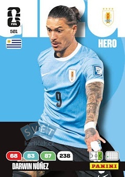 Darwin Nunez Uruguay Panini FIFA World Cup 2026 Adrenalyn XL #501